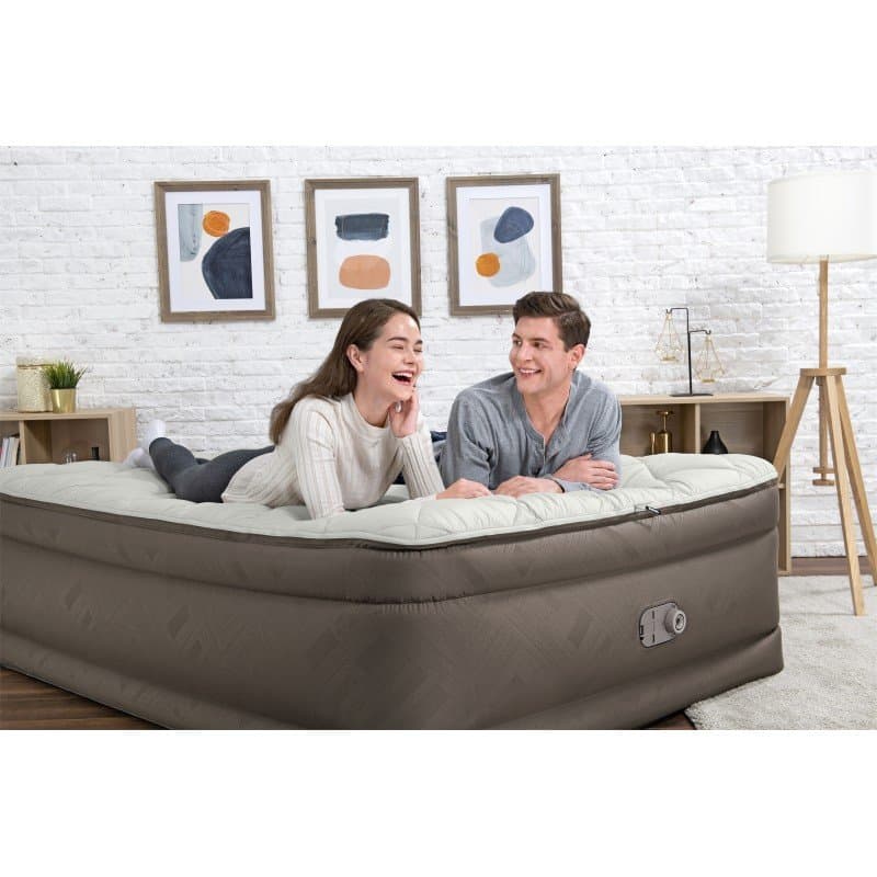 Надуваем дюшек с топ матрак (203х152х51см) и вградена помпа Bestway Queen size 69145 - Image 6