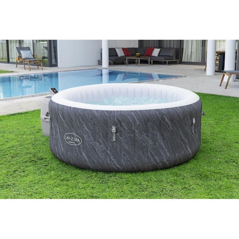 Надуваемо джакузи 1.80m x 66cm  Lay-Z-Spa® Boracay Smart AirJet 4 Blue Marble Кръгло - Image 4