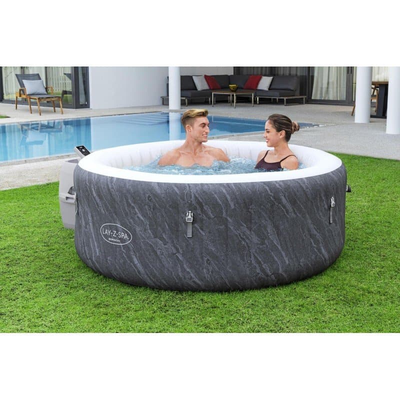 Надуваемо джакузи 1.80m x 66cm  Lay-Z-Spa® Boracay Smart AirJet 4 Blue Marble Кръгло - Image 5