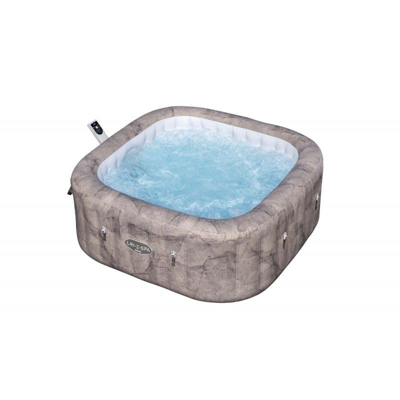 Надуваемо джакузи 1.80m x 1.80m x 71cm  Lay-Z-Spa®Rome MaxHold EnergySense UltraFit Smart AirJet 6 Brown Marble Square - Image 3