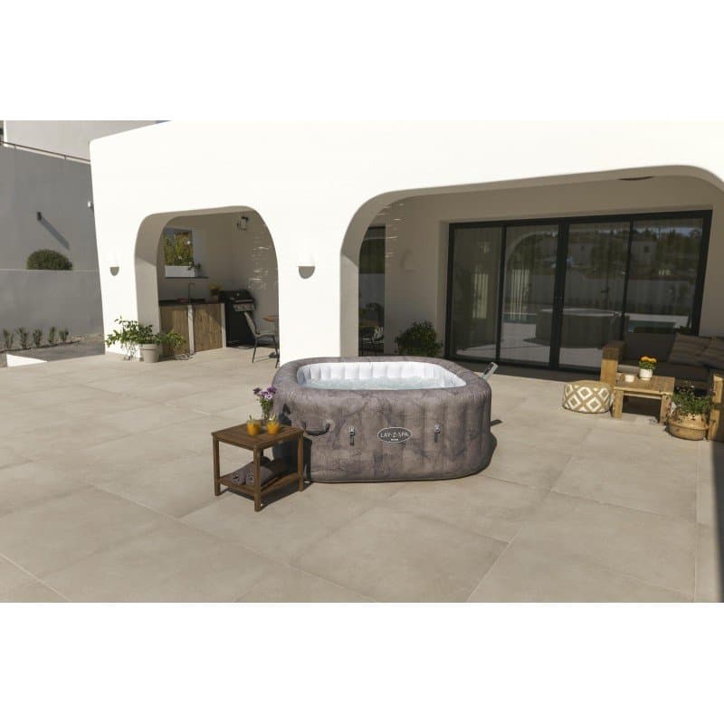 Надуваемо джакузи 1.80m x 1.80m x 71cm  Lay-Z-Spa®Rome MaxHold EnergySense UltraFit Smart AirJet 6 Brown Marble Square - Image 5