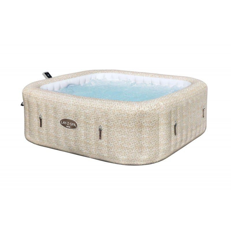 Надуваемо джакузи 2.01m x 2.01m x 71cm Lay-Z-Spa®  Rome MaxHold EnergySense UltraFit Smart AirJet 7 Sand Marble Square - Image 4