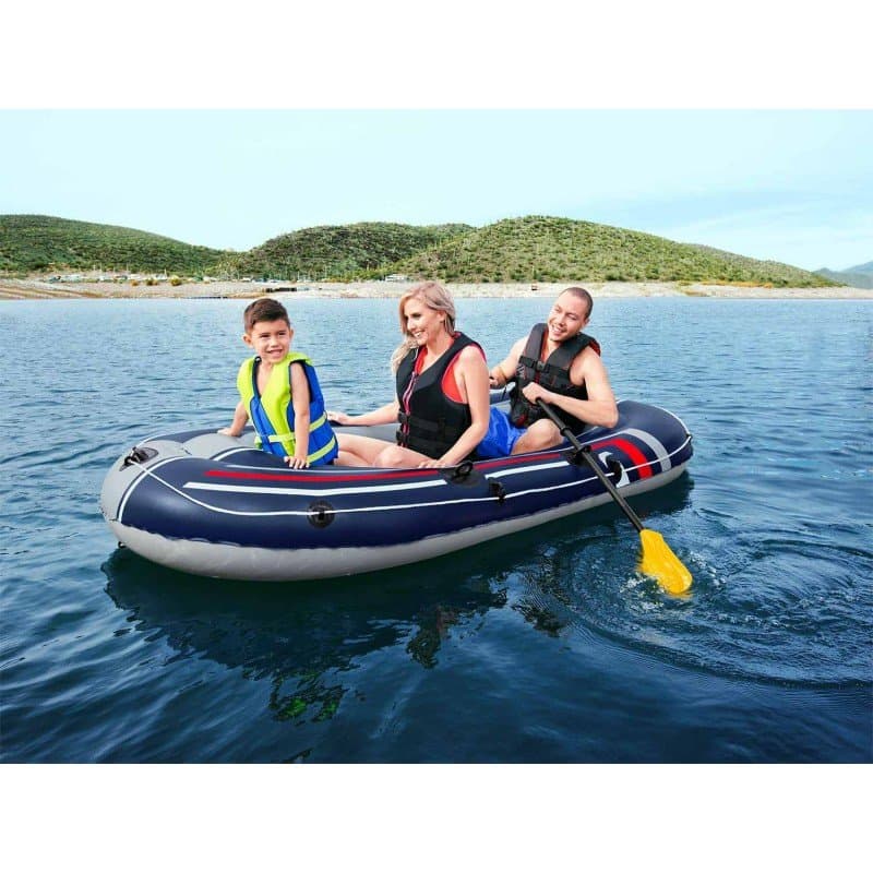 Надуваема лодка с гребла и помпа Treck X2 Bestway 61068 - Image 2