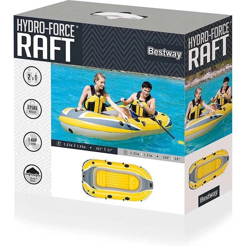 Надуваема двуместна лодка 262x145 см HYDRO-FORCE RAFT за 2 възрастни - Image 4