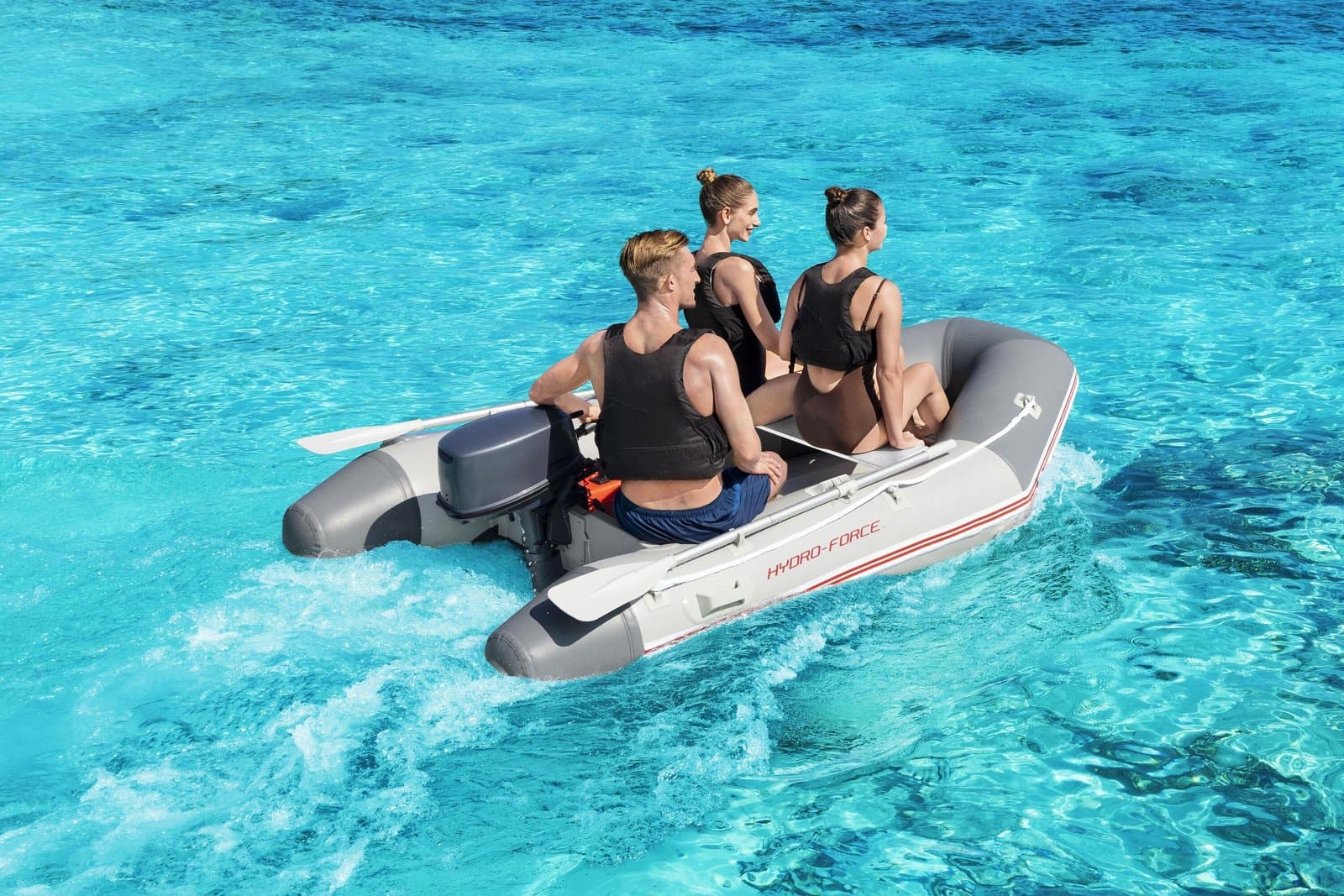 Спортна надуваема лодка с твърдо дъно 2.80m x 1.52m x 42cm Caspian Pro Sport - Image 17