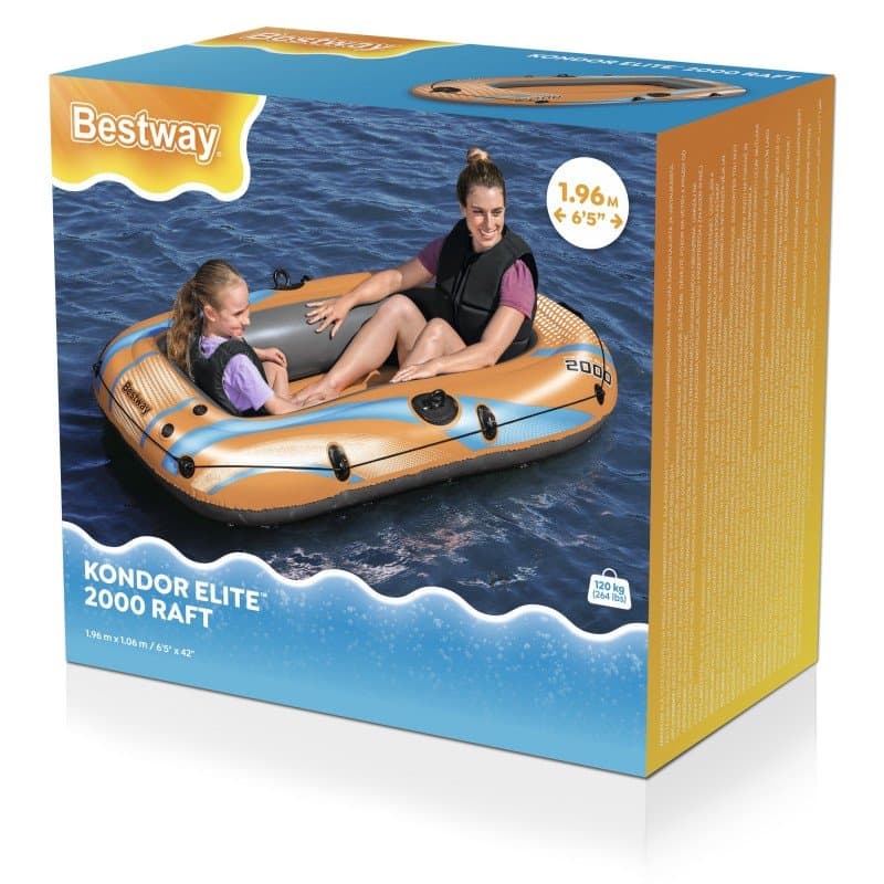 Надуваема лодка Bestway Kondor Elite 2000 (196х106см) - Image 5