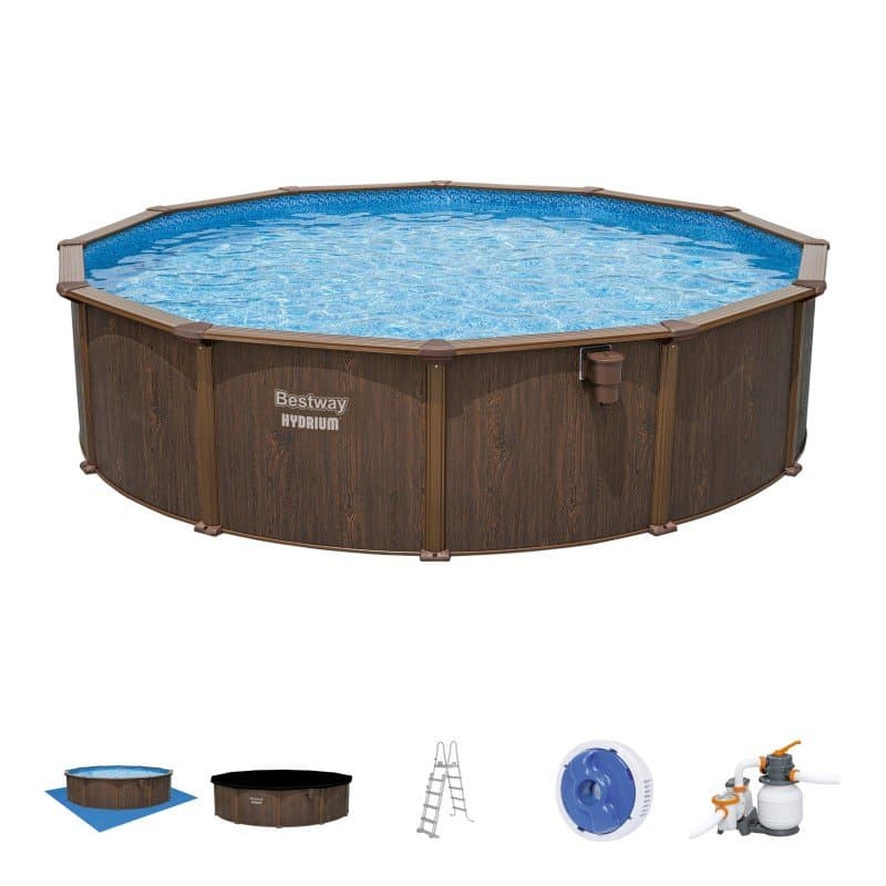 Сглобяем басейн Bestway Hydrium 549х132см с твърди стени