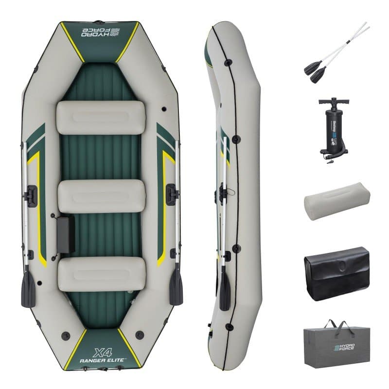 Надуваем четириместен сал 3.20mx 1.48mx 47cm Hydro-Force Ranger Elite X4