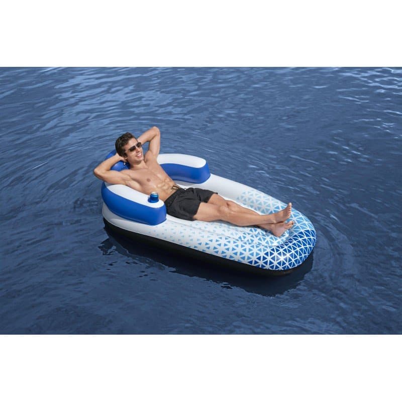 Надуваем шезлонг 1.91m x 1.07m Hydro Force Indigo Wave Lounge - Image 7