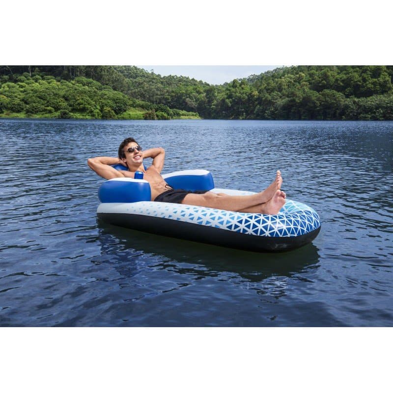 Надуваем шезлонг 1.91m x 1.07m Hydro Force Indigo Wave Lounge - Image 8