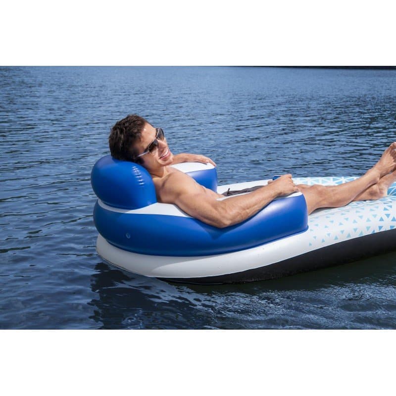 Надуваем шезлонг 1.91m x 1.07m Hydro Force Indigo Wave Lounge - Image 10