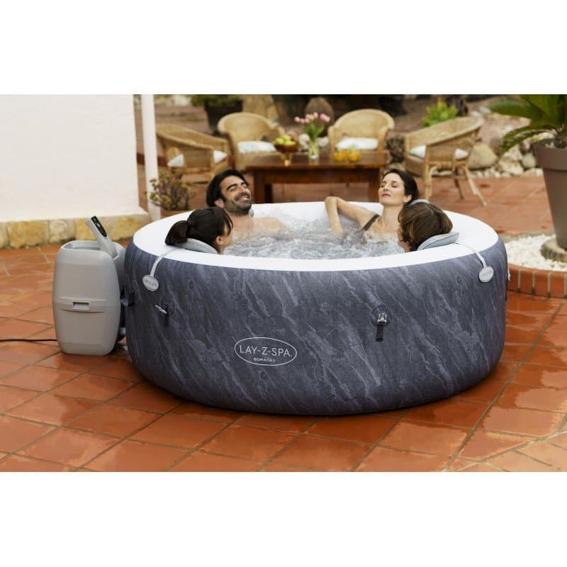 Надуваемо джакузи 1.80m x 66cm Lay-Z-Spa® Boracay Smart AirJet 4 Blue Marble Кръгло - Image 12
