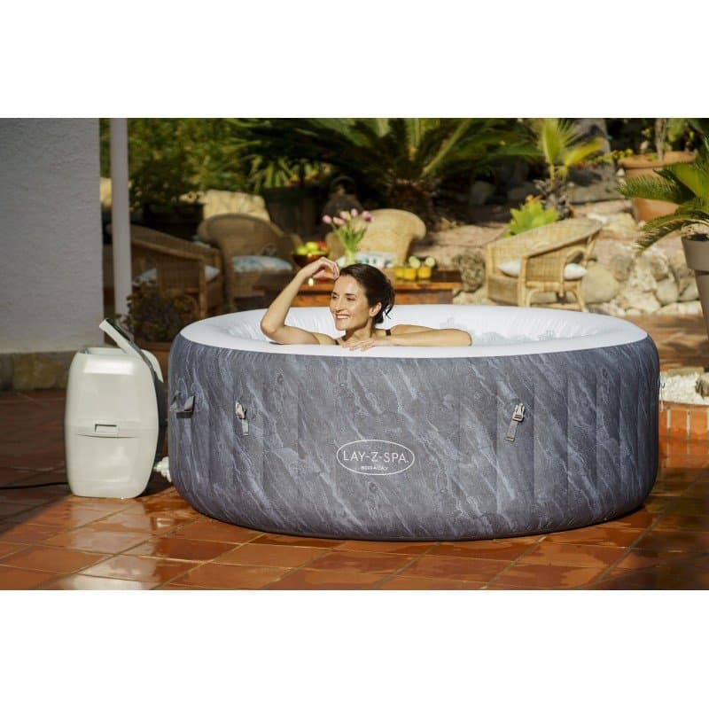 Надуваемо джакузи 1.80m x 66cm Lay-Z-Spa® Boracay Smart AirJet 4 Blue Marble Кръгло - Image 14