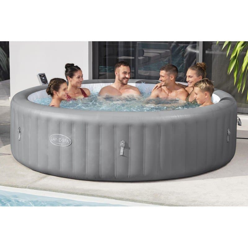 Надуваемо джакузи 2.36m x 71cm Lay-Z-Spa® Hawaii MaxHold EnergySense UltraFit Smart AirJet 8 Grey - Image 9