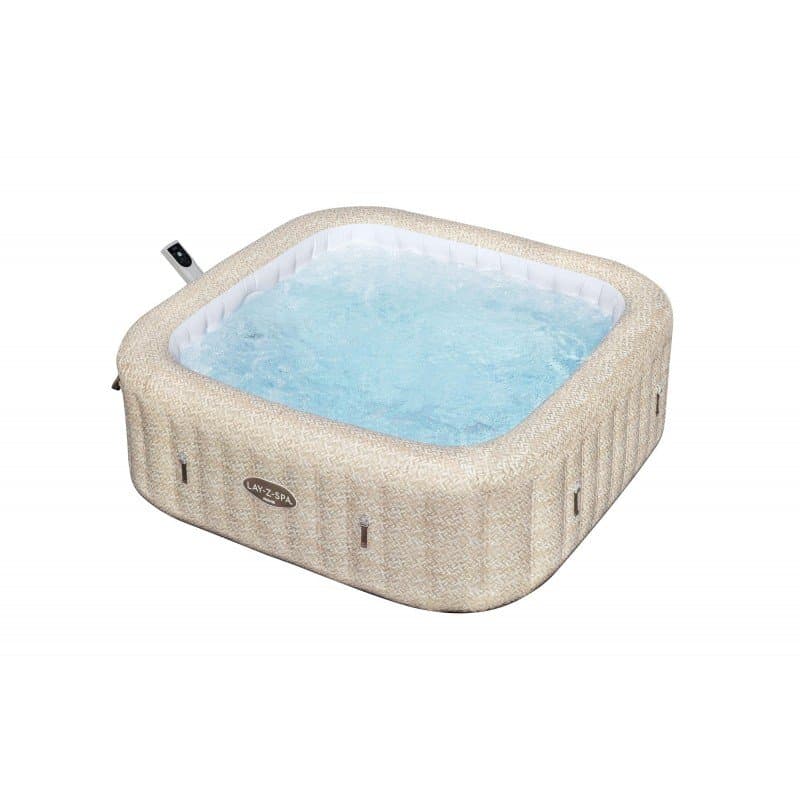 Надуваемо джакузи 2.01m x 2.01m x 71cm Lay-Z-Spa® Rome MaxHold EnergySense UltraFit Smart AirJet 7 Sand Marble Square - Image 2