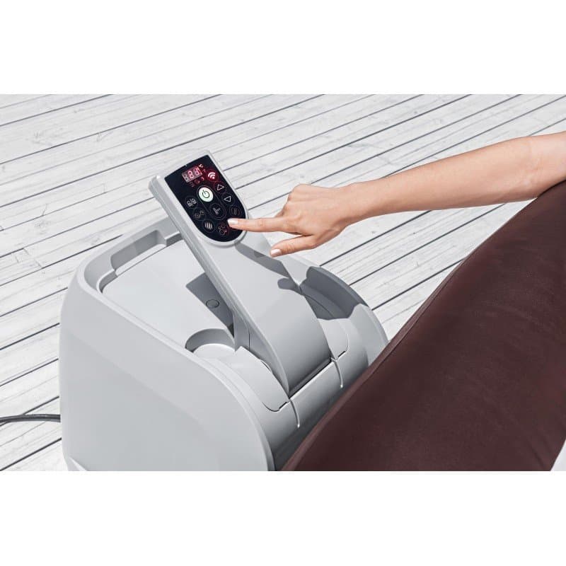 Надуваемо джакузи 2.01m x 2.01m x 80cm Lay-Z-Spa®Maldives MaxHold EnergySense Smart Luxe HydroJet Pro 7 Burgundy Square - Image 9