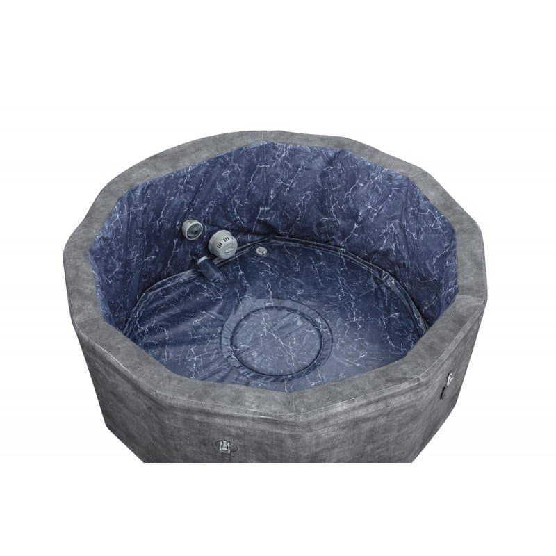 Надуваемо джакузи 1.70m x 65cm Lay-Z-Spa® Carrara ThermaCore UltraFit Smart AirJet 6 Grey Stone Round - Image 4
