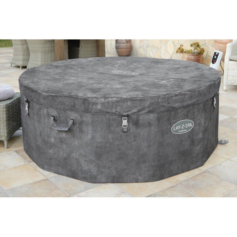 Надуваемо джакузи 1.70m x 65cm Lay-Z-Spa® Carrara ThermaCore UltraFit Smart AirJet 6 Grey Stone Round - Image 6